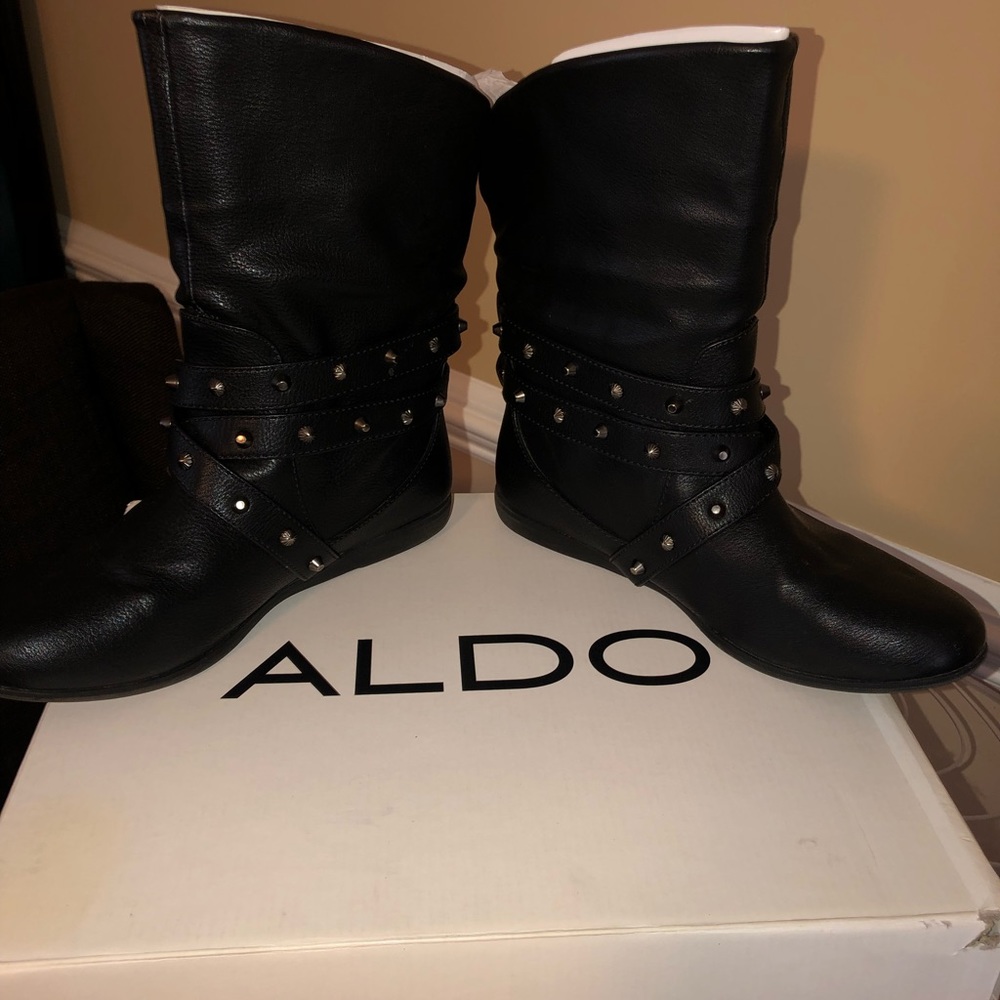 Black ankle boots